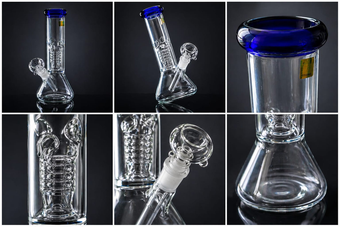 Blue Crown Water Pipe